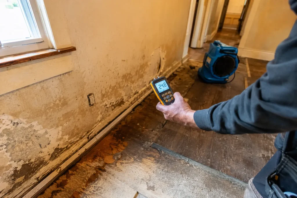 Water damage repair Peoria IL contractor assessment