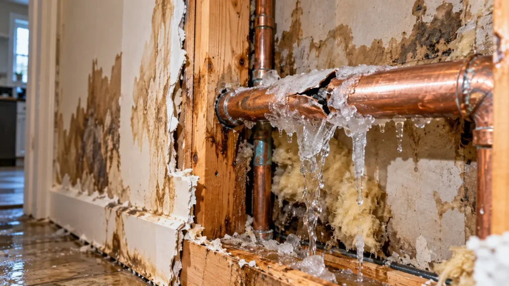 Frozen Pipe Burst Cleanup Peoria IL – What to Do When Pipes Freeze and Break This Winter
